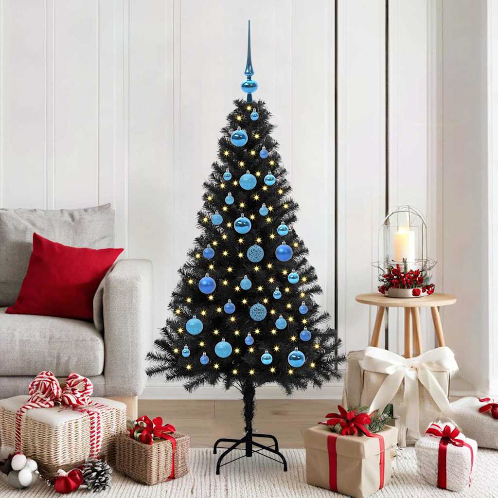 Sapin de Noël Noir 150 cm PVC - XIOS