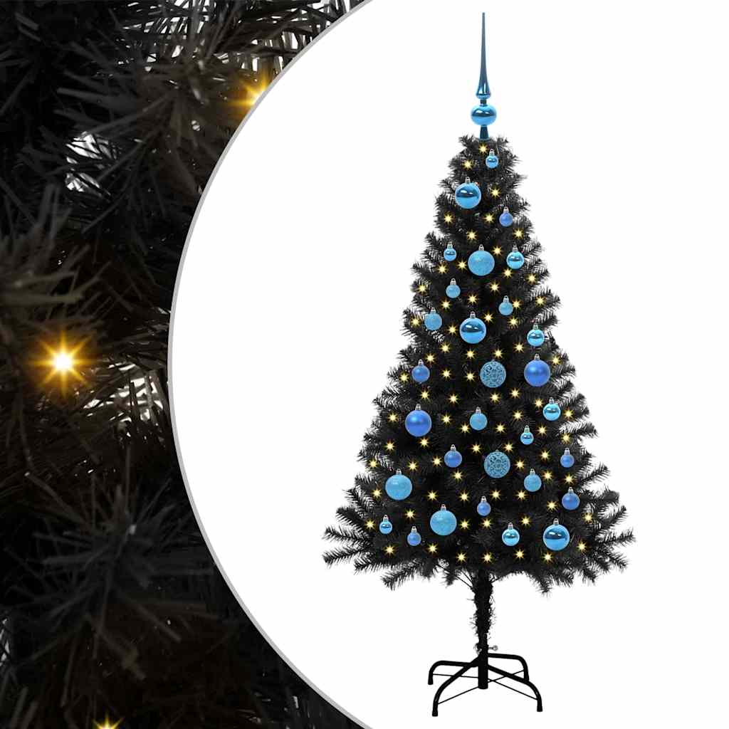 Sapin de Noël Noir 150 cm PVC - XIOS