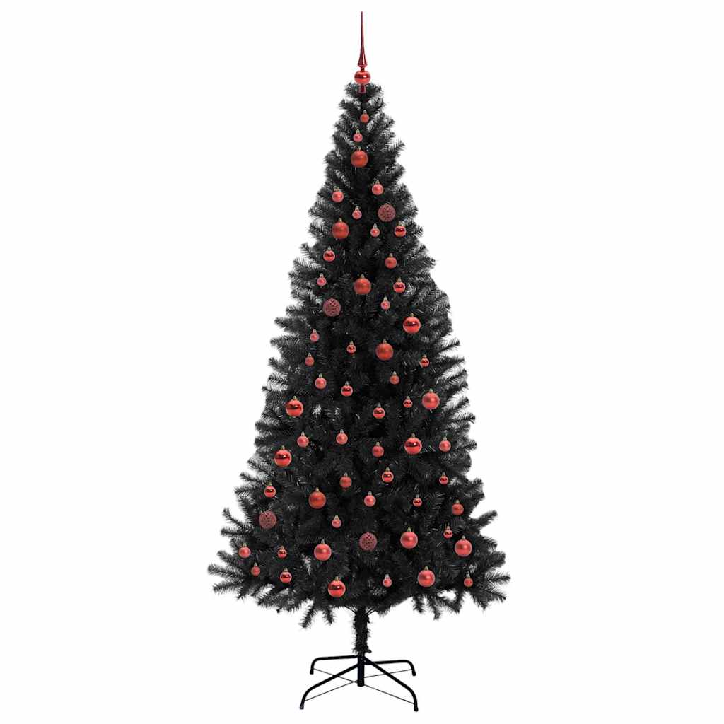 Sapin de Noël avec 300 LED avec support Noir 210 cm PVC - XIOS
