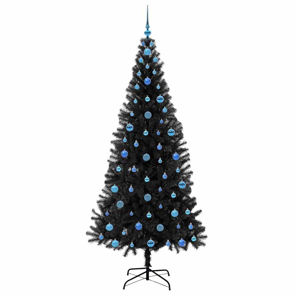 Sapin de Noël avec 300 LED avec support Noir 210 cm PVC - XIOS