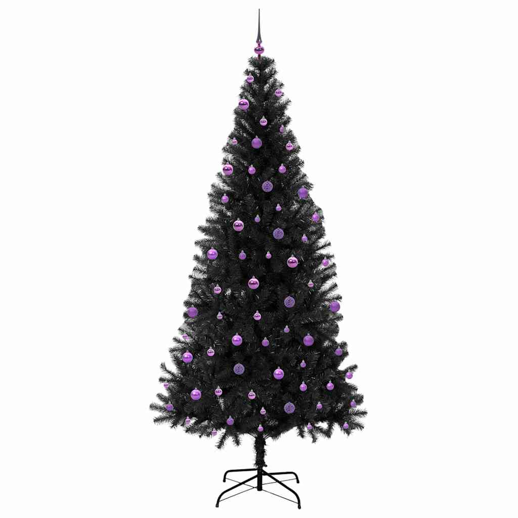 Sapin de Noël avec 300 LED avec support Noir 240 cm PVC - XIOS