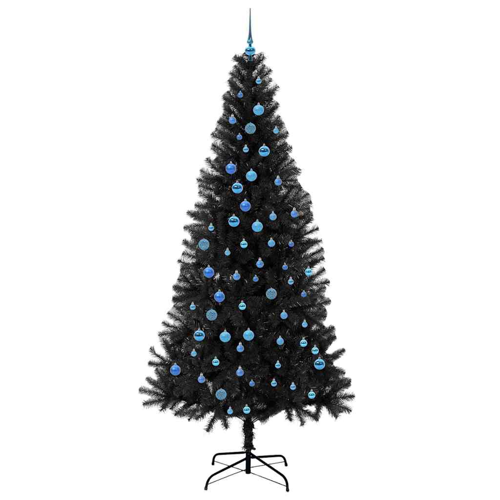 Sapin de Noël avec 300 LED avec support Noir 240 cm PVC - XIOS
