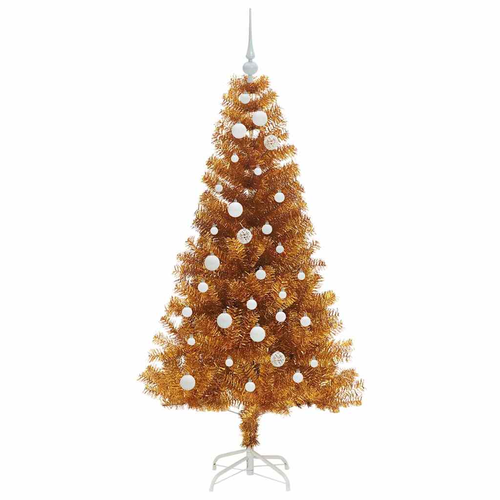 Sapin de Noël avec 150 LED avec support Doré 150 cm PET - XIOS