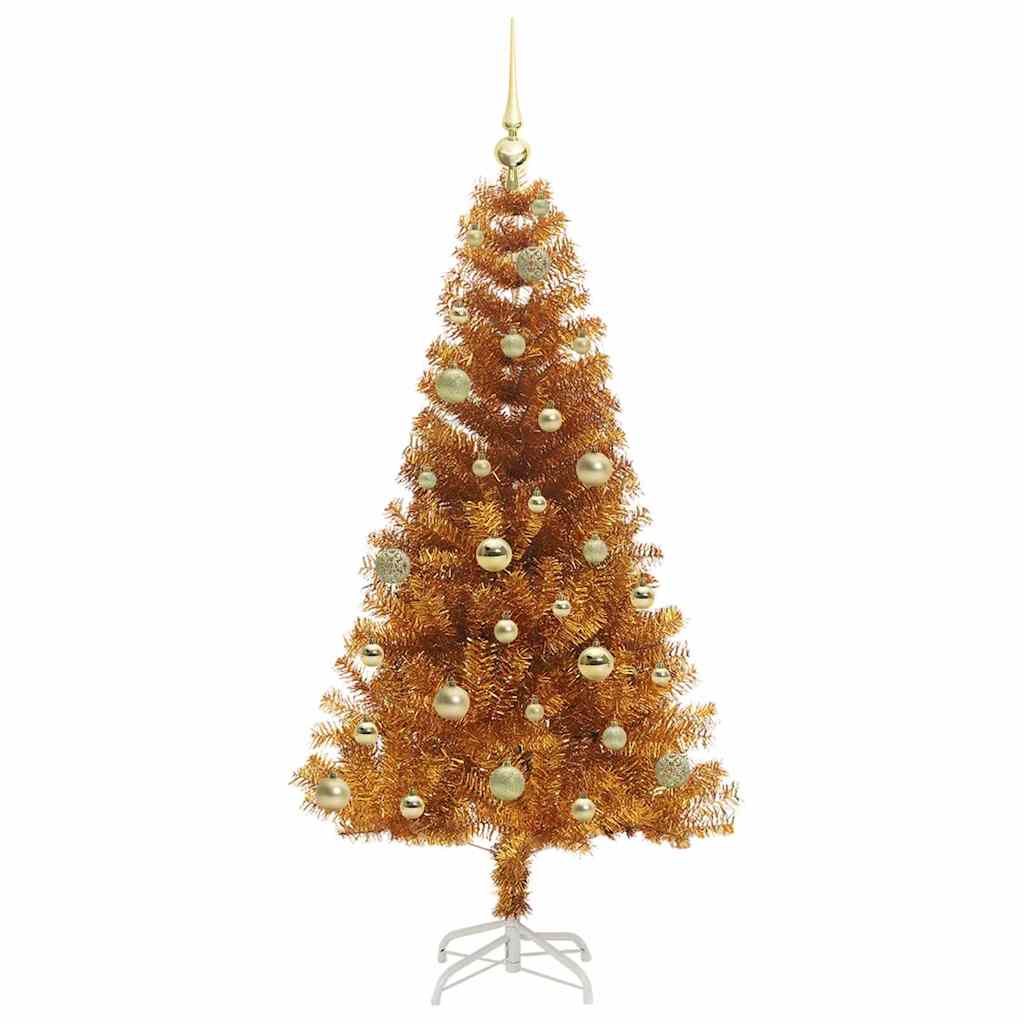 Sapin de Noël avec 150 LED avec support Doré 150 cm PET - XIOS