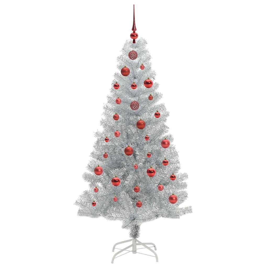 Sapin de Noël avec 150 LED avec support Argent 150 cm PET - XIOS