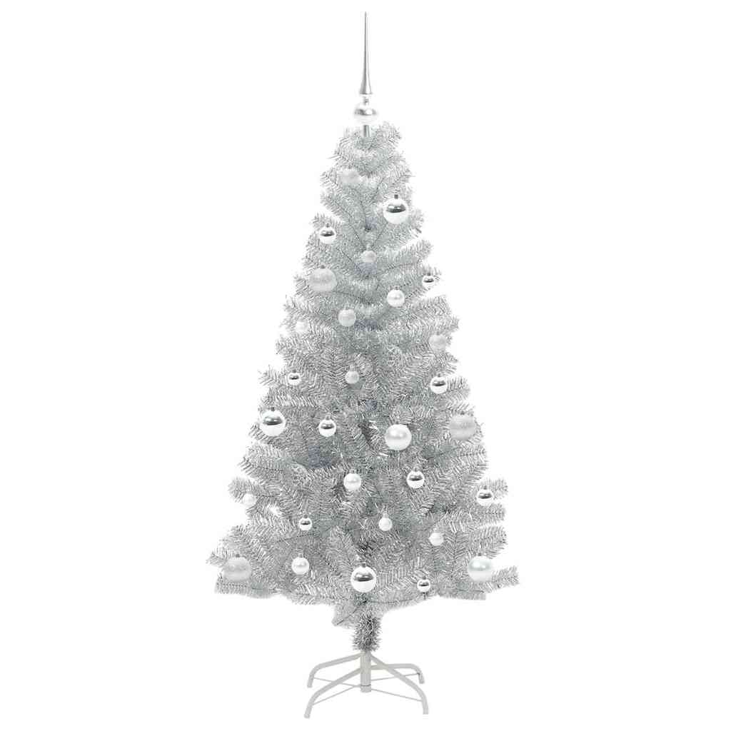 Sapin de Noël avec 150 LED avec support Argent 150 cm PET - XIOS