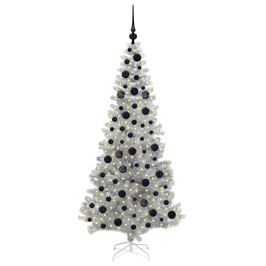 Sapin de Noël avec 300 LED avec support Argent 180 cm PET - XIOS