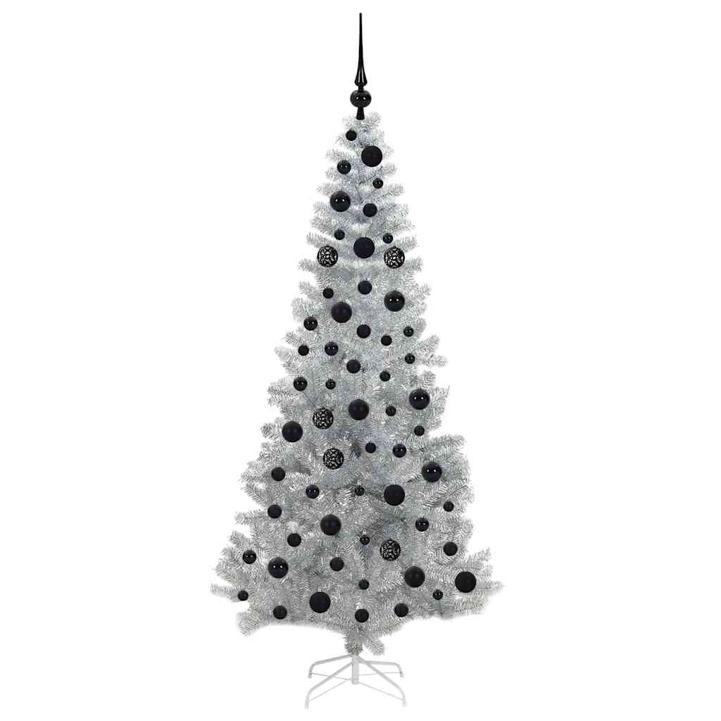 Sapin de Noël avec 300 LED avec support Argent 180 cm PET - XIOS