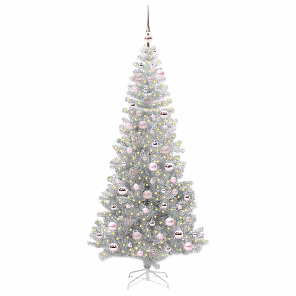 Sapin de Noël avec 300 LED avec support Argent 180 cm PET - XIOS