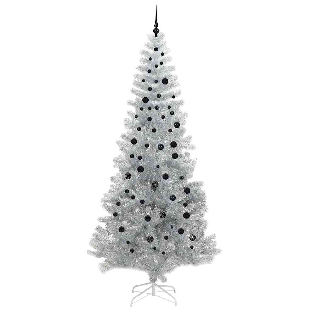 Sapin de Noël avec 300 LED avec support Argent 240 cm PET - XIOS