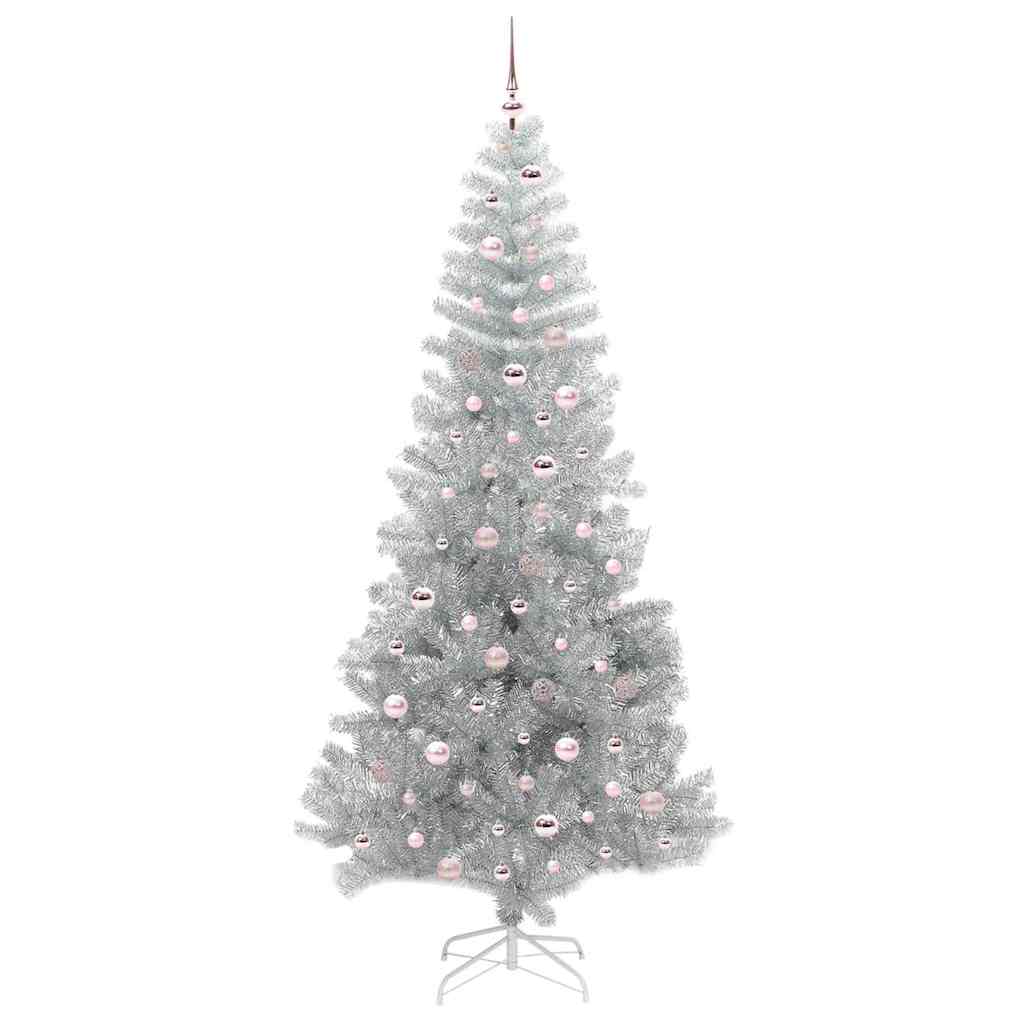 Sapin de Noël avec 300 LED avec support Argent 240 cm PET - XIOS