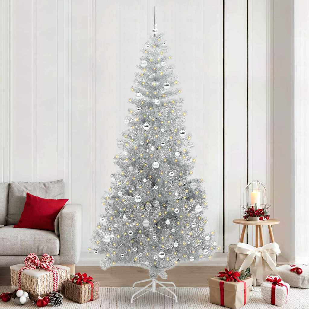 Sapin de Noël avec 300 LED avec support Argent 240 cm PET - XIOS
