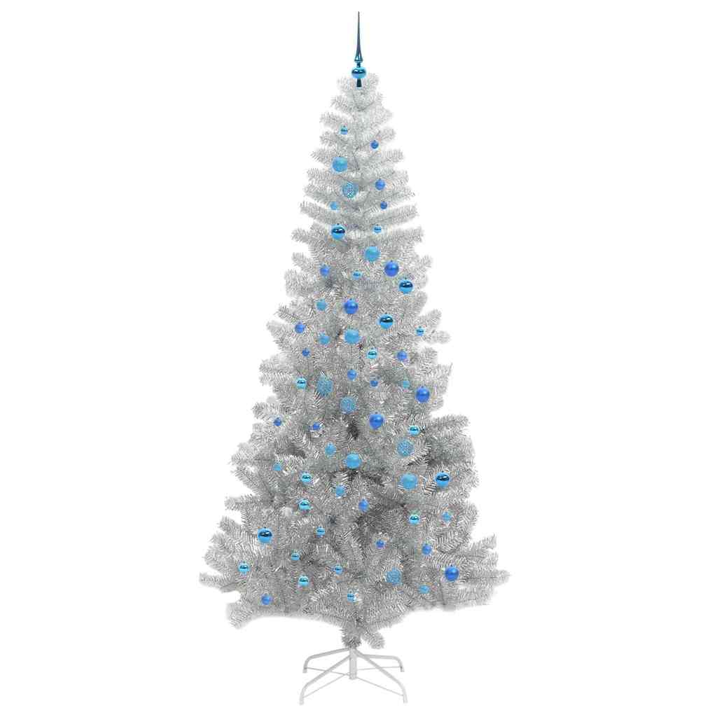 Sapin de Noël avec 300 LED avec support Argent 240 cm PET - XIOS