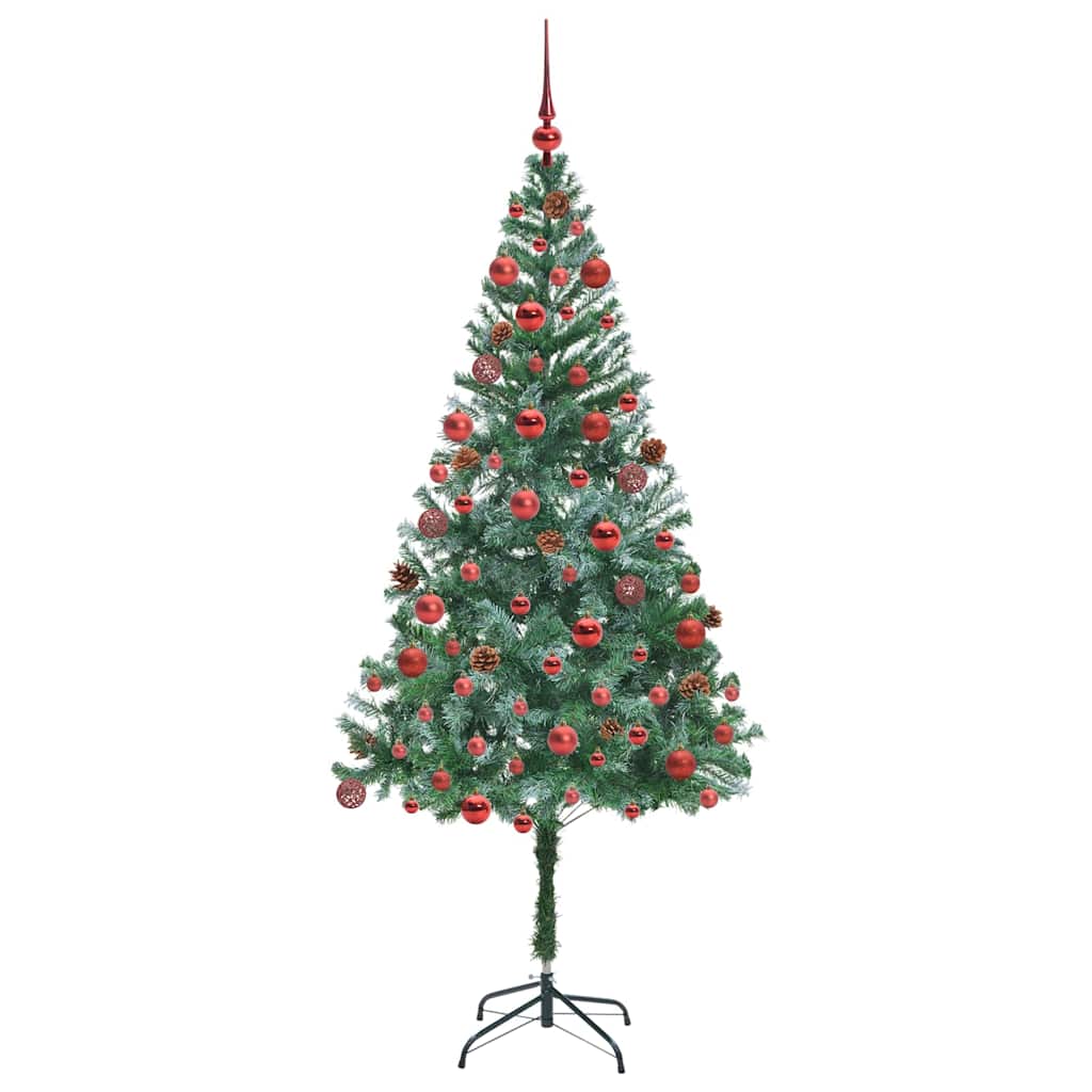 Sapin de Noël artificiel avec 300 LED Vert 180 cm PVC et Acier - XIOS