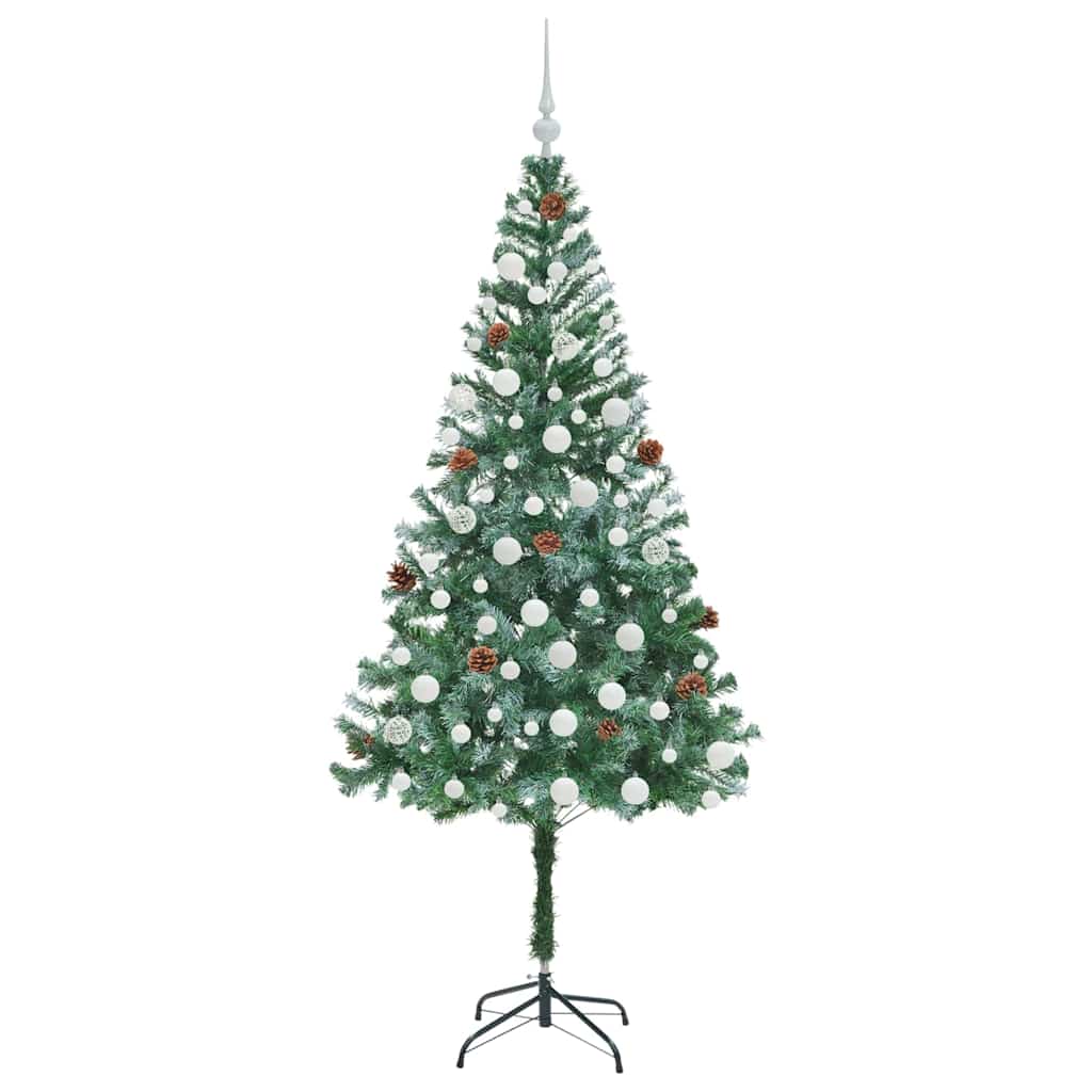 Sapin de Noël artificiel avec 300 LED Vert 180 cm PVC et Acier - XIOS