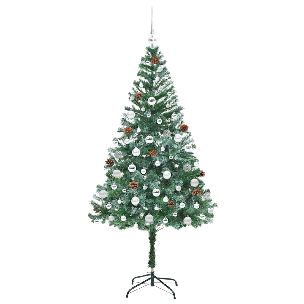 Sapin de Noël artificiel avec 300 LED Vert 180 cm PVC et Acier - XIOS