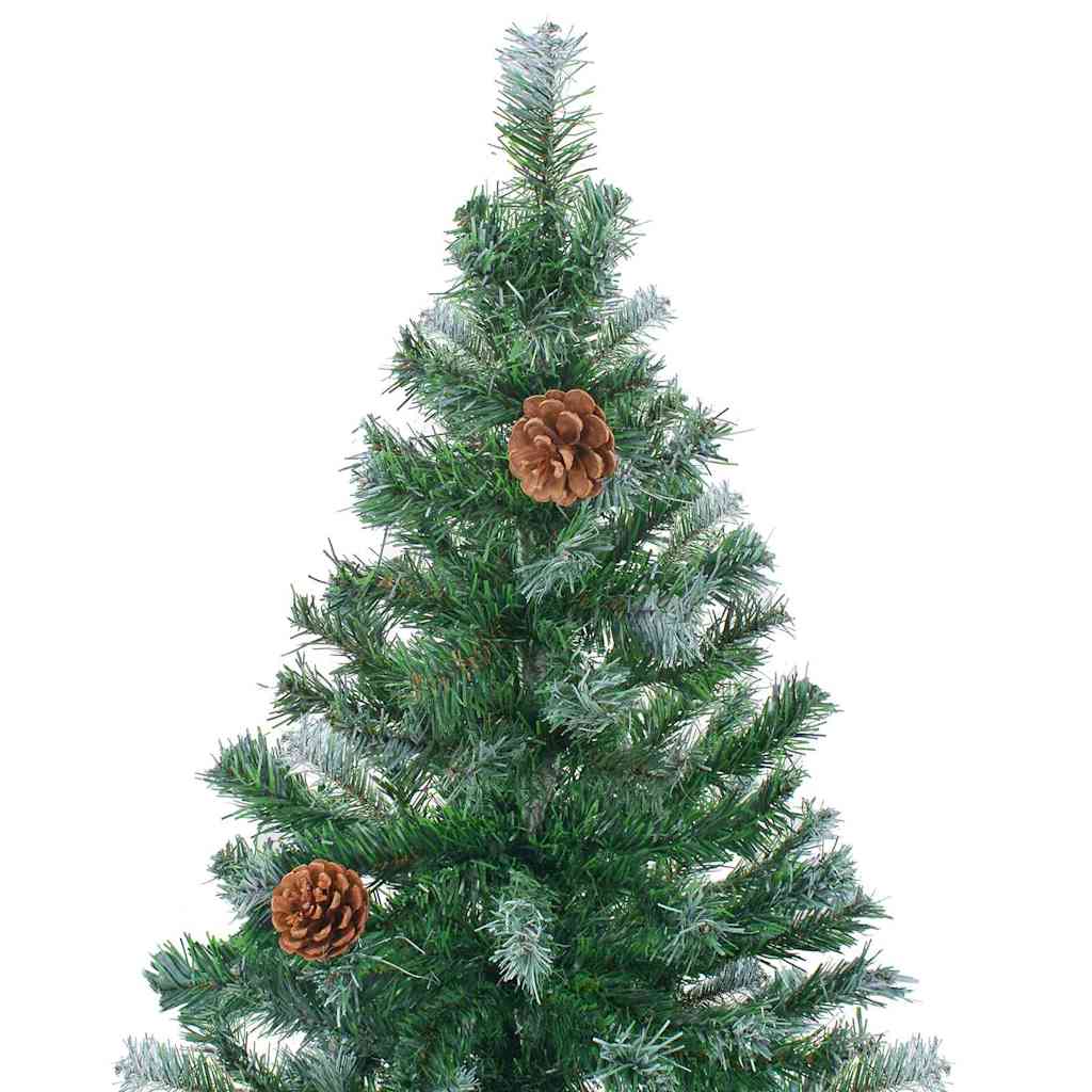 Sapin de Noël artificiel avec 300 LED Vert 210 cm PVC et Acier - XIOS