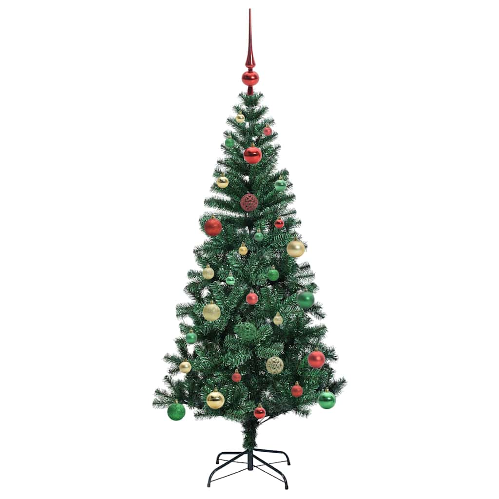Sapin de Noël artificiel pré-éclairé Vert 150 cm PVC et métal - XIOS