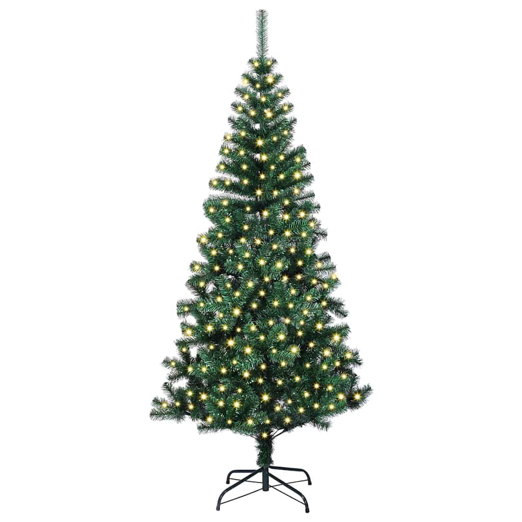 Sapin de Noël artificiel pré-éclairé Vert 240 cm PVC et métal - XIOS