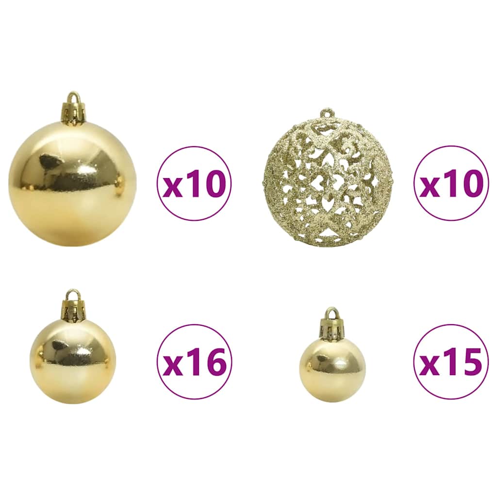 Sapin de Noël artificiel pré-éclairé Vert 240 cm PVC et métal - XIOS