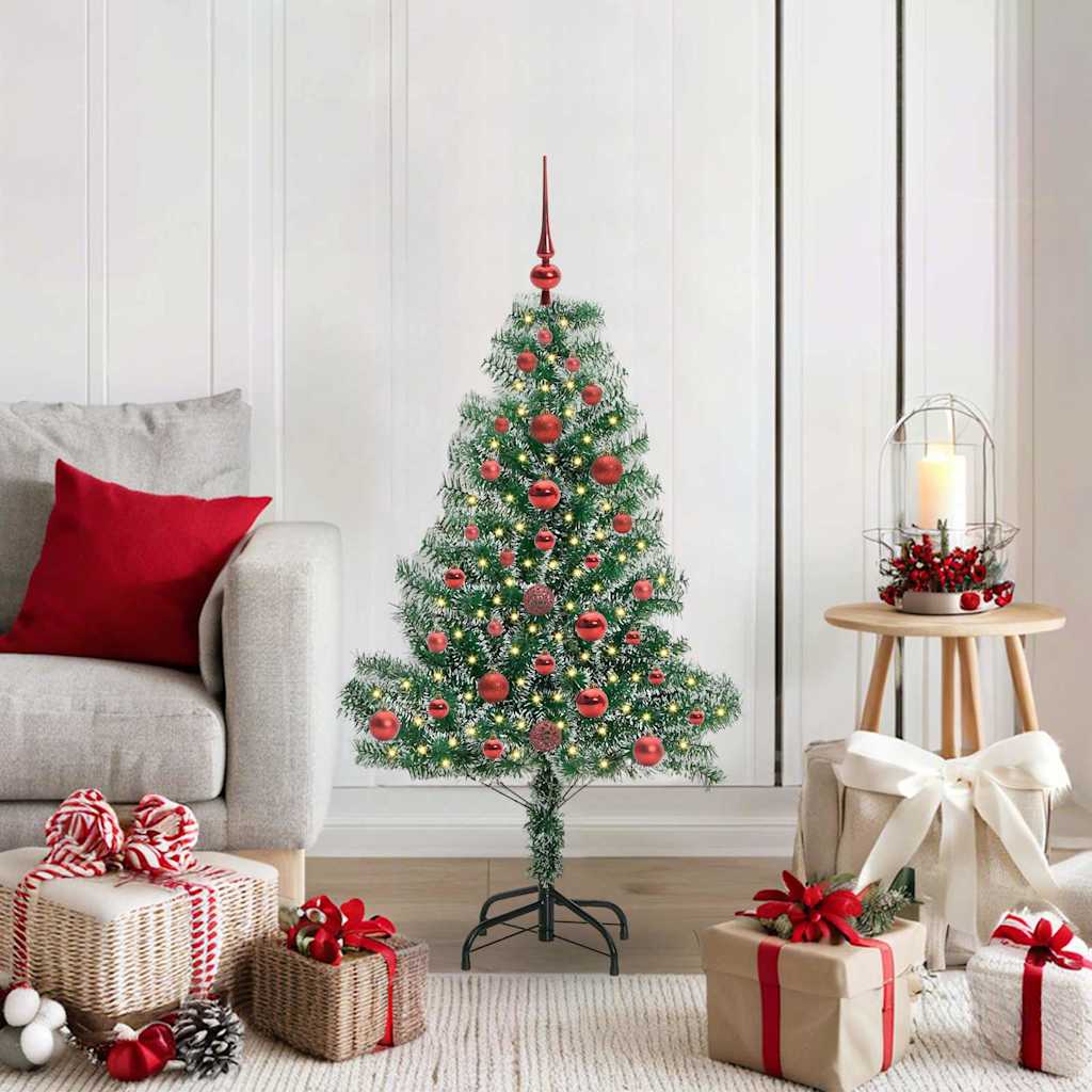 Arbre de Noël artificiel floconné de neige avec lumière LED - XIOS