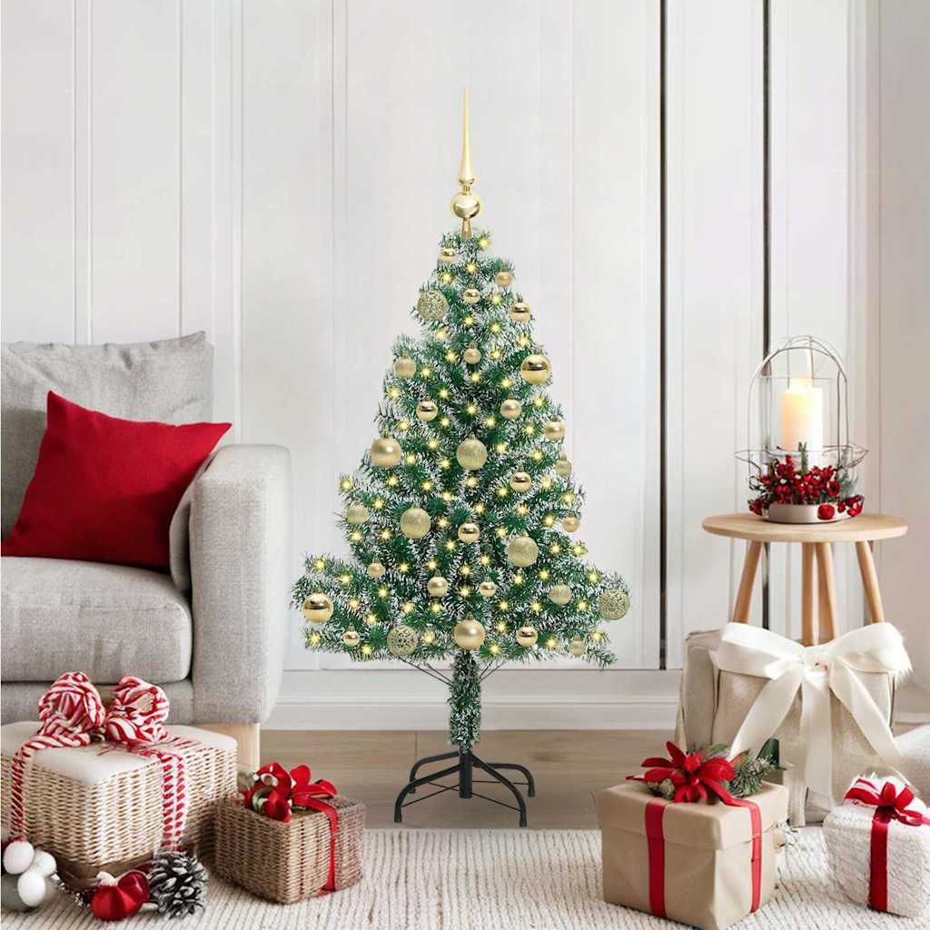 Arbre de Noël artificiel floconné de neige avec lumière LED - XIOS