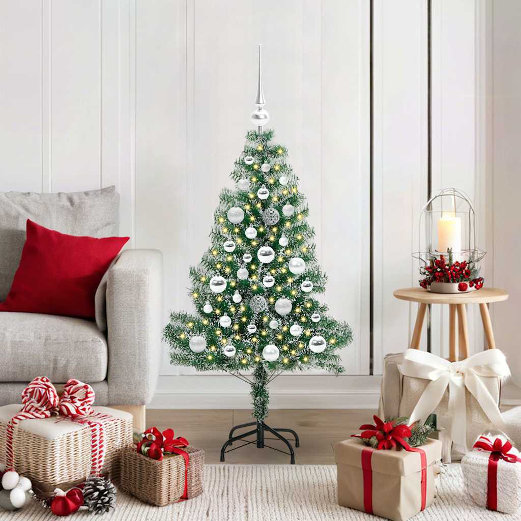Arbre de Noël artificiel floconné de neige avec lumière LED - XIOS