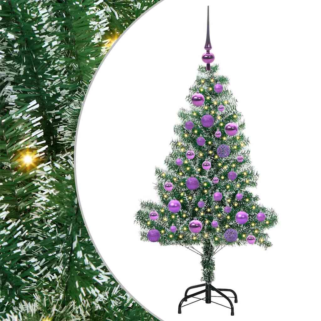 Arbre de Noël artificiel floconné de neige avec lumière LED - XIOS