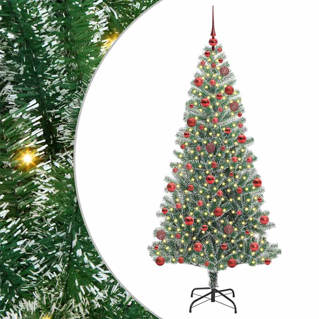 Arbre de Noël artificiel floconné de neige avec lumière LED - XIOS
