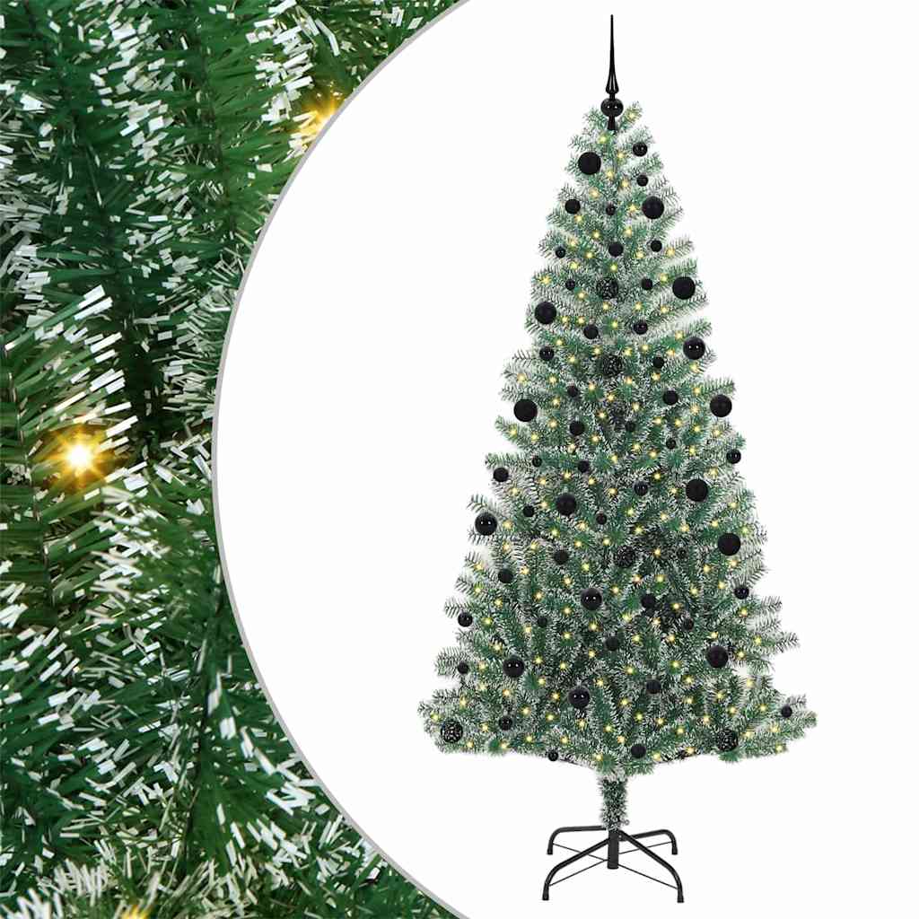 Arbre de Noël artificiel floconné de neige avec lumière LED - XIOS