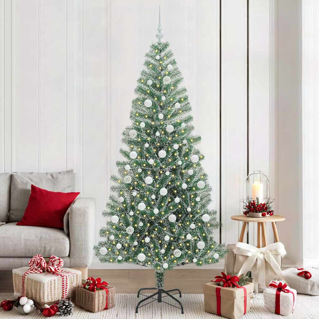 Arbre de Noël artificiel floconné de neige avec lumière LED - XIOS