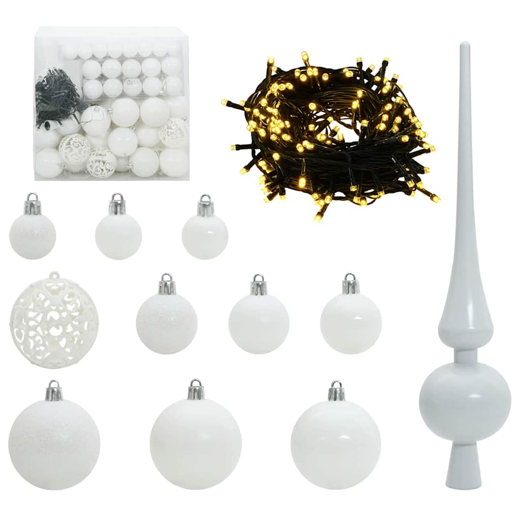 Arbre de Noël artificiel floconné de neige avec lumière LED - XIOS
