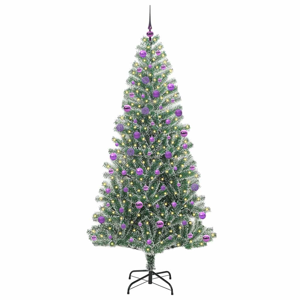 Arbre de Noël artificiel floconné de neige avec lumière LED - XIOS