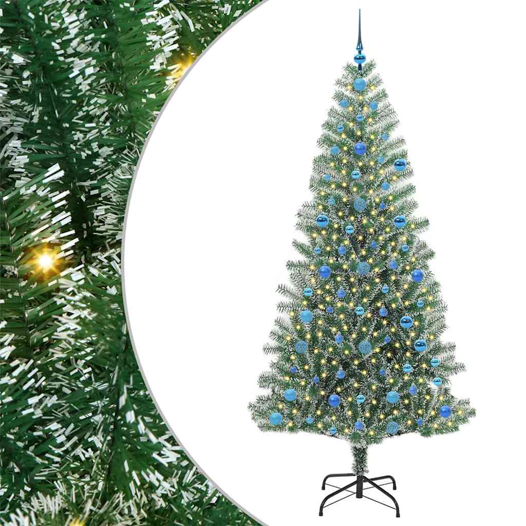 Arbre de Noël artificiel floconné de neige avec lumière LED - XIOS
