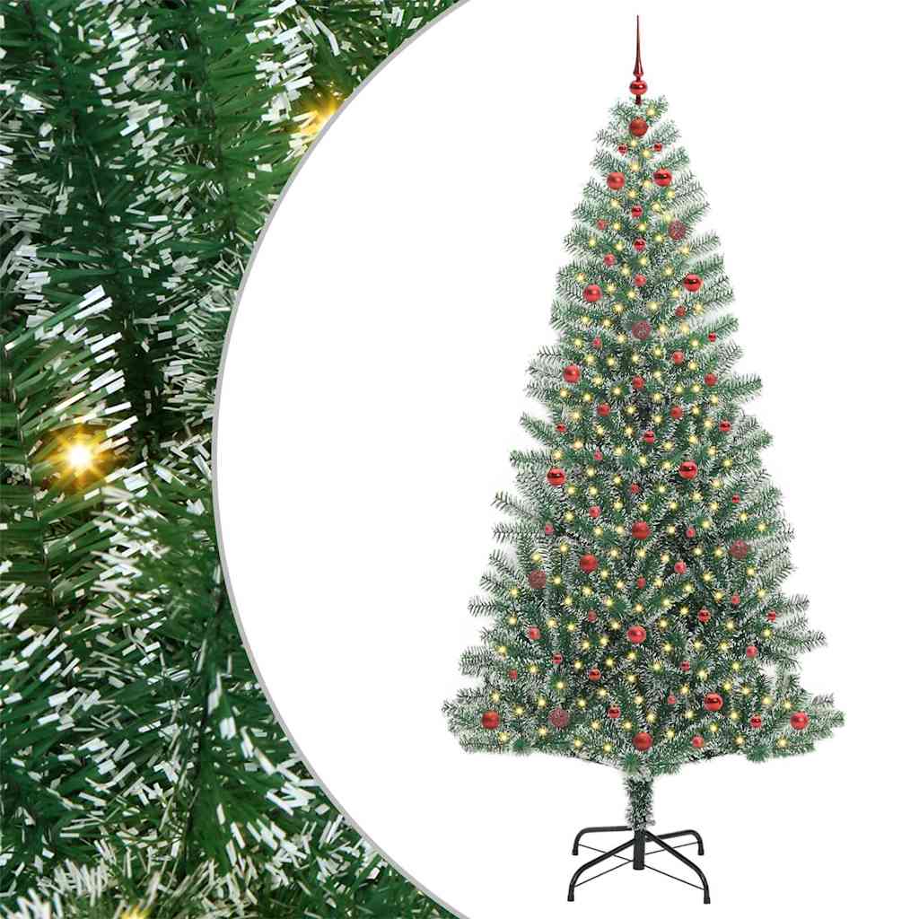 Arbre de Noël artificiel floconné de neige avec lumière LED - XIOS