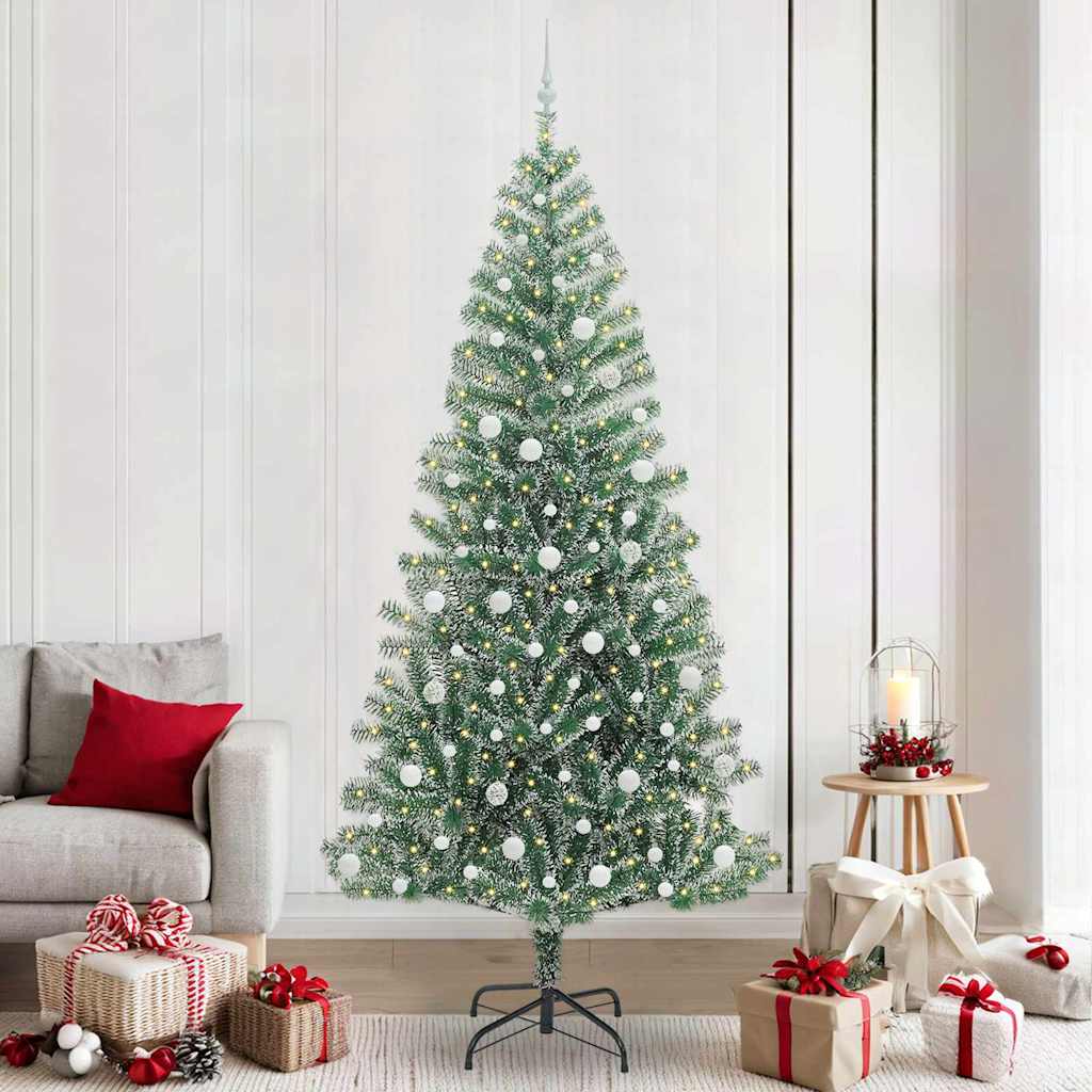 Arbre de Noël artificiel floconné de neige avec lumière LED - XIOS