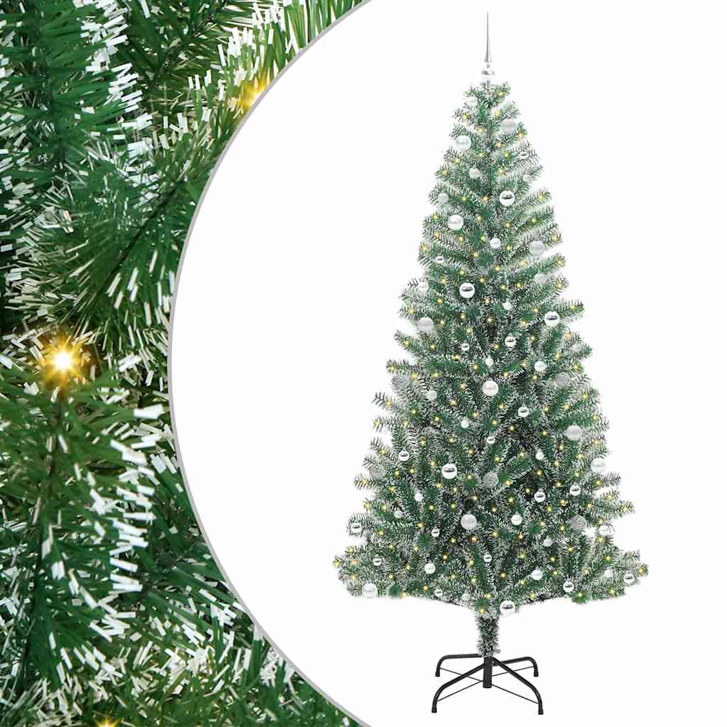Arbre de Noël artificiel floconné de neige avec lumière LED - XIOS