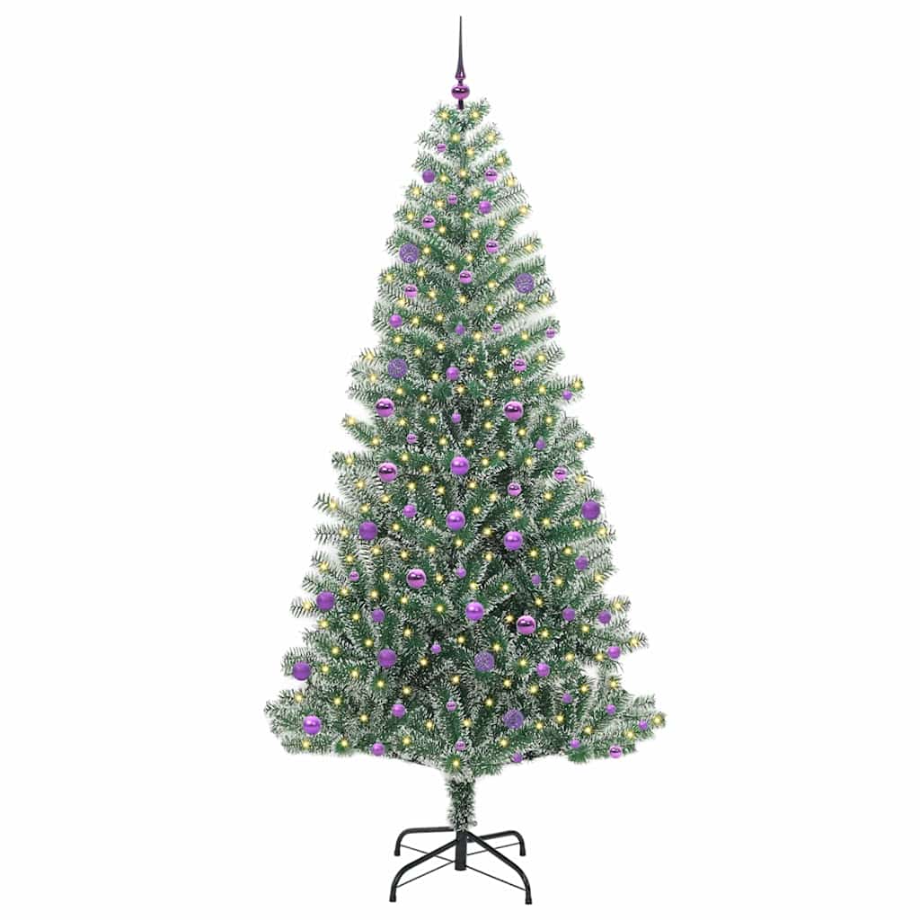 Arbre de Noël artificiel floconné de neige avec lumière LED - XIOS