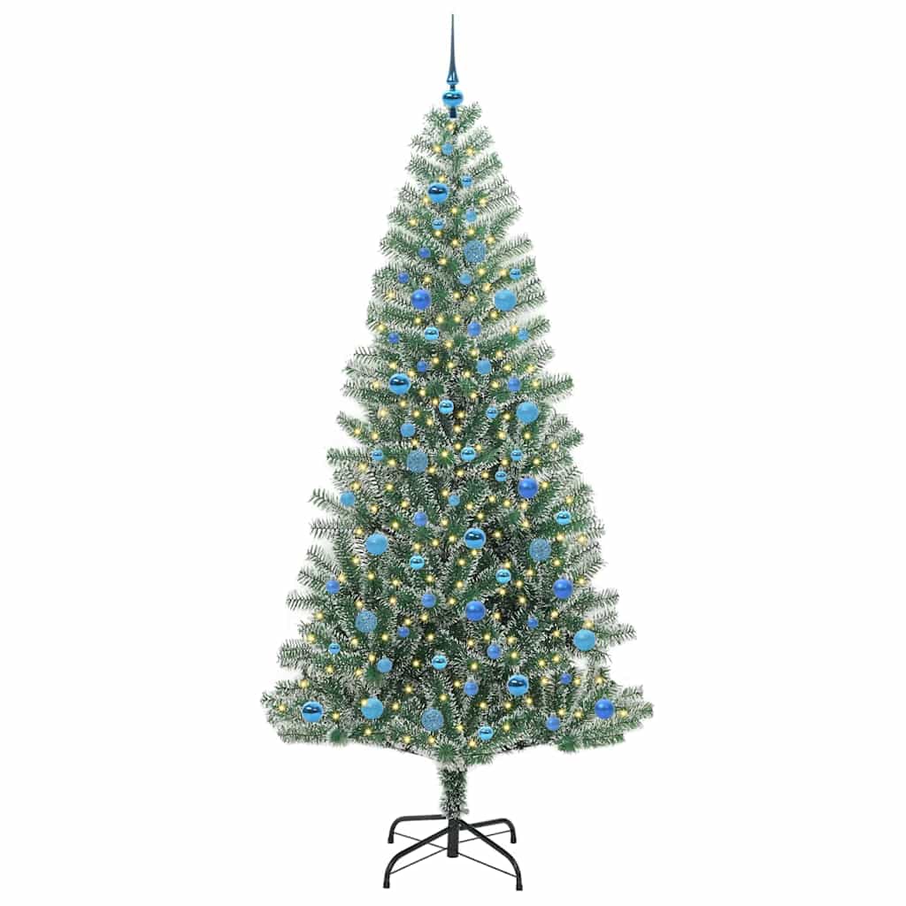 Arbre de Noël artificiel floconné de neige avec lumière LED - XIOS
