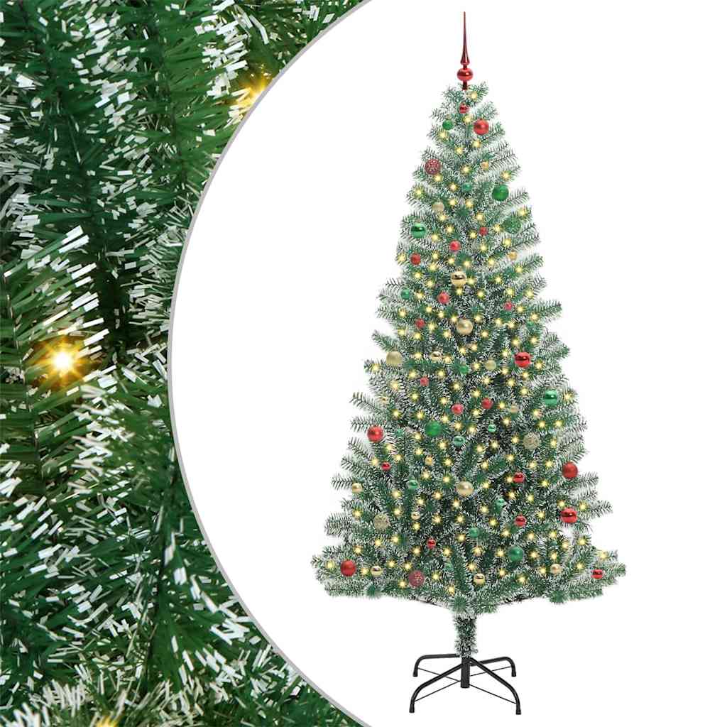 Arbre de Noël artificiel floconné de neige avec lumière LED - XIOS