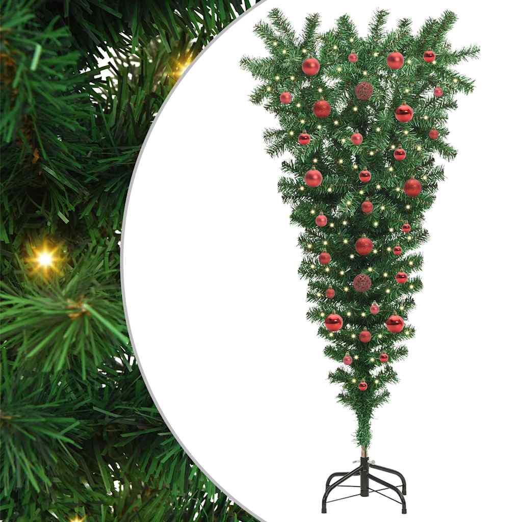 Arbre de Noël artificiel pré-éclairé à l'envers avec ensemble de boules - XIOS