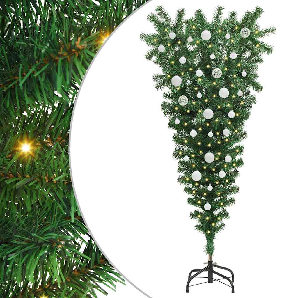 Arbre de Noël artificiel pré-éclairé à l'envers avec ensemble de boules - XIOS