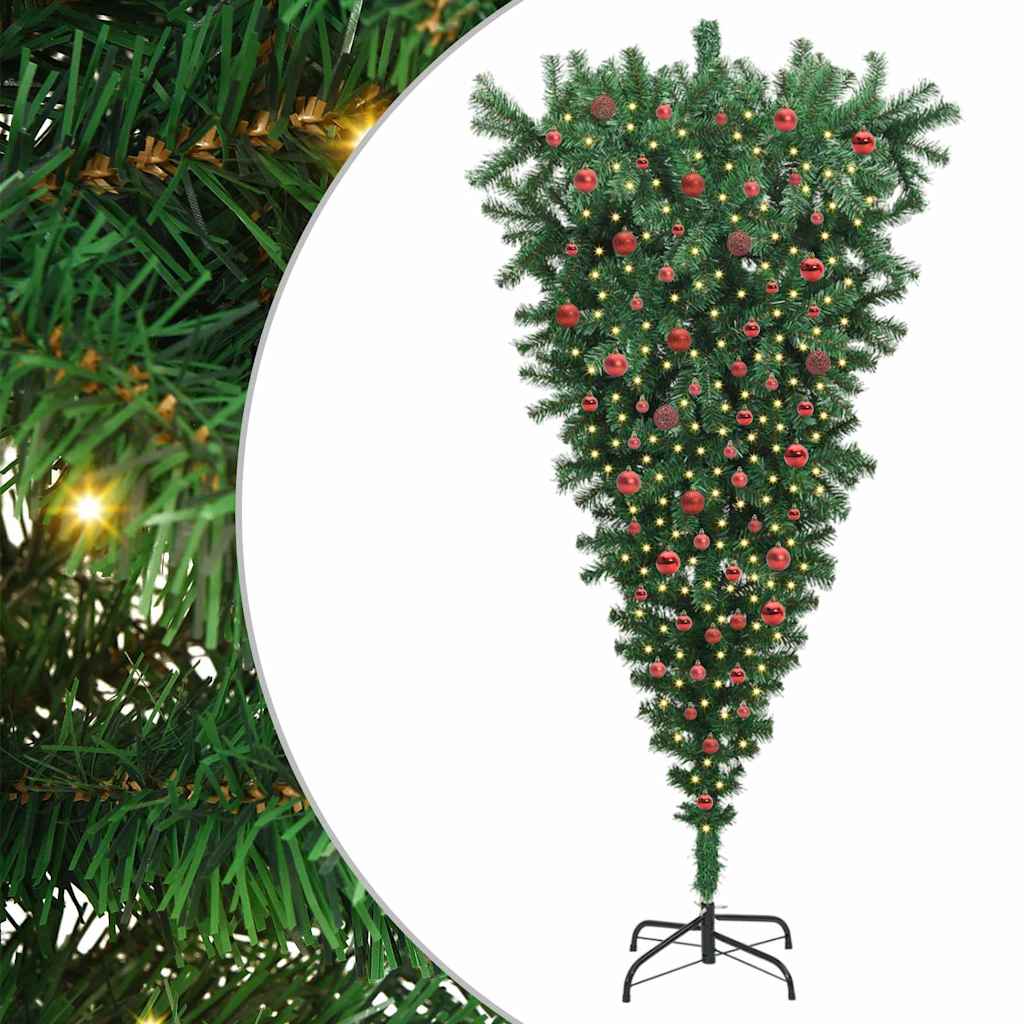 Arbre de Noël artificiel pré-éclairé à l'envers avec ensemble de boules - XIOS