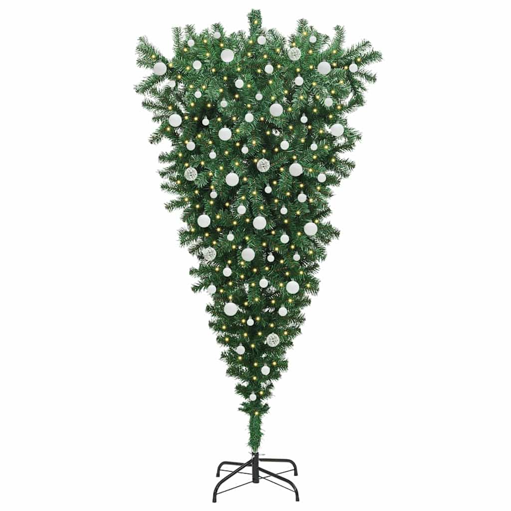 Sapin de Noël artificiel pré-éclairé à l'envers avec ensemble de boules - XIOS