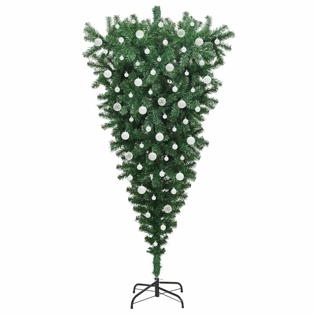 Sapin de Noël artificiel pré-éclairé à l'envers avec ensemble de boules - XIOS