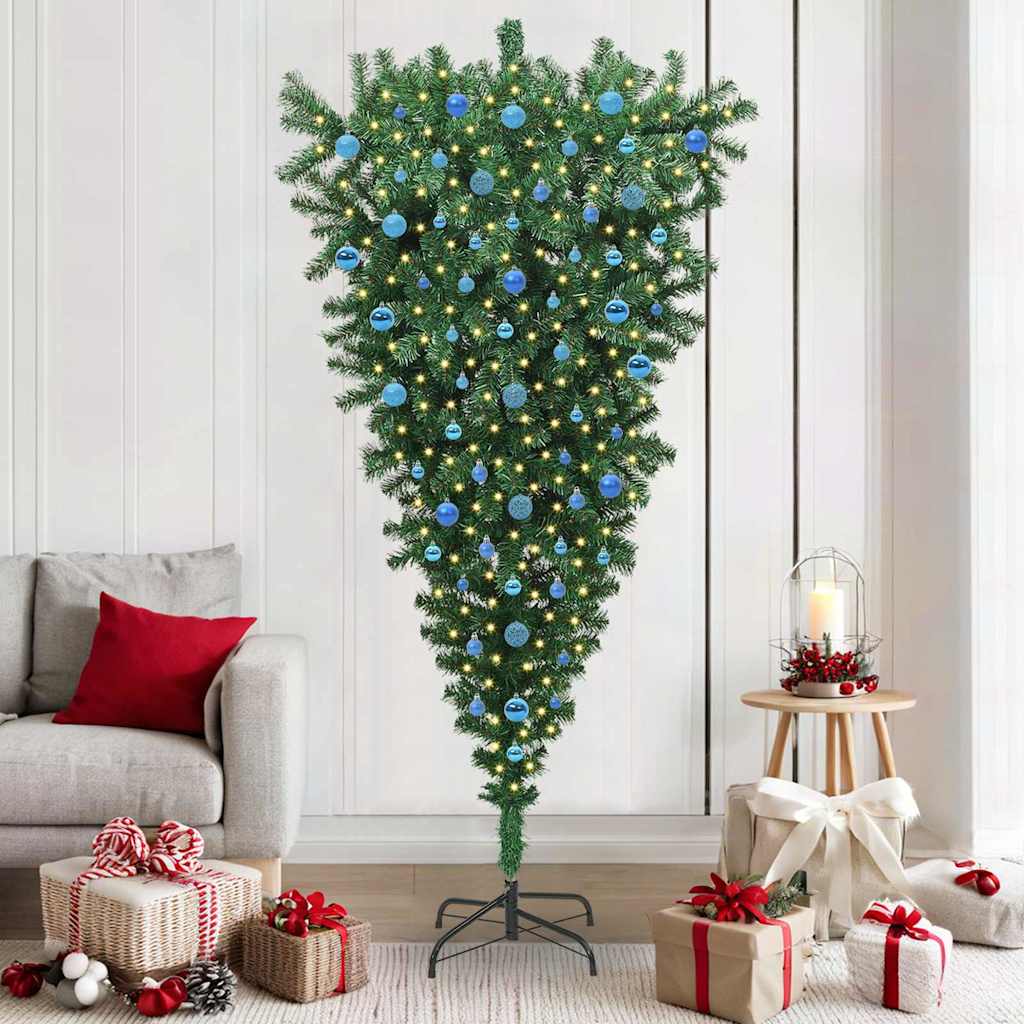 Arbre de Noël artificiel pré-éclairé à l'envers avec ensemble de boules - XIOS