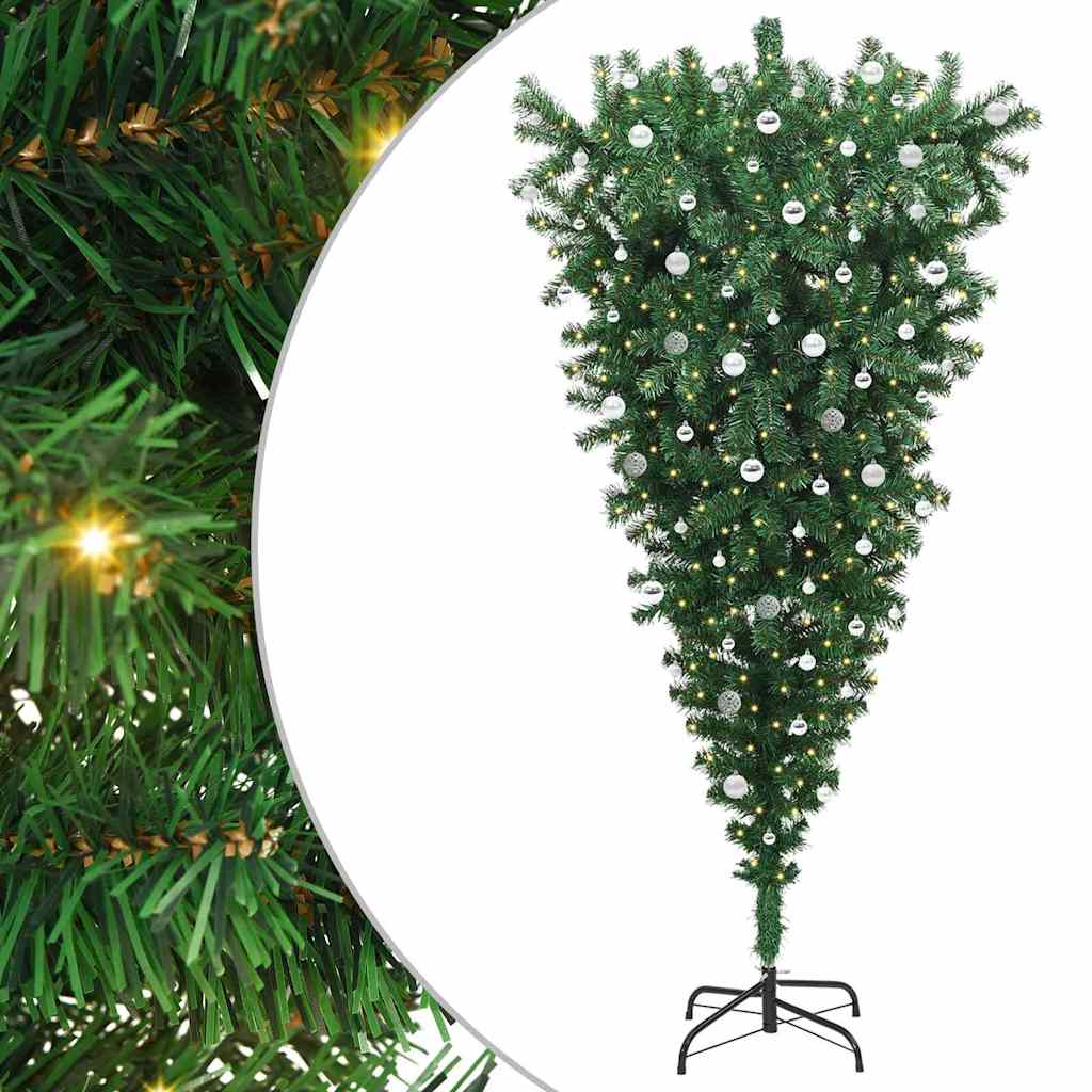 Arbre de Noël artificiel pré-éclairé à l'envers avec ensemble de boules - XIOS
