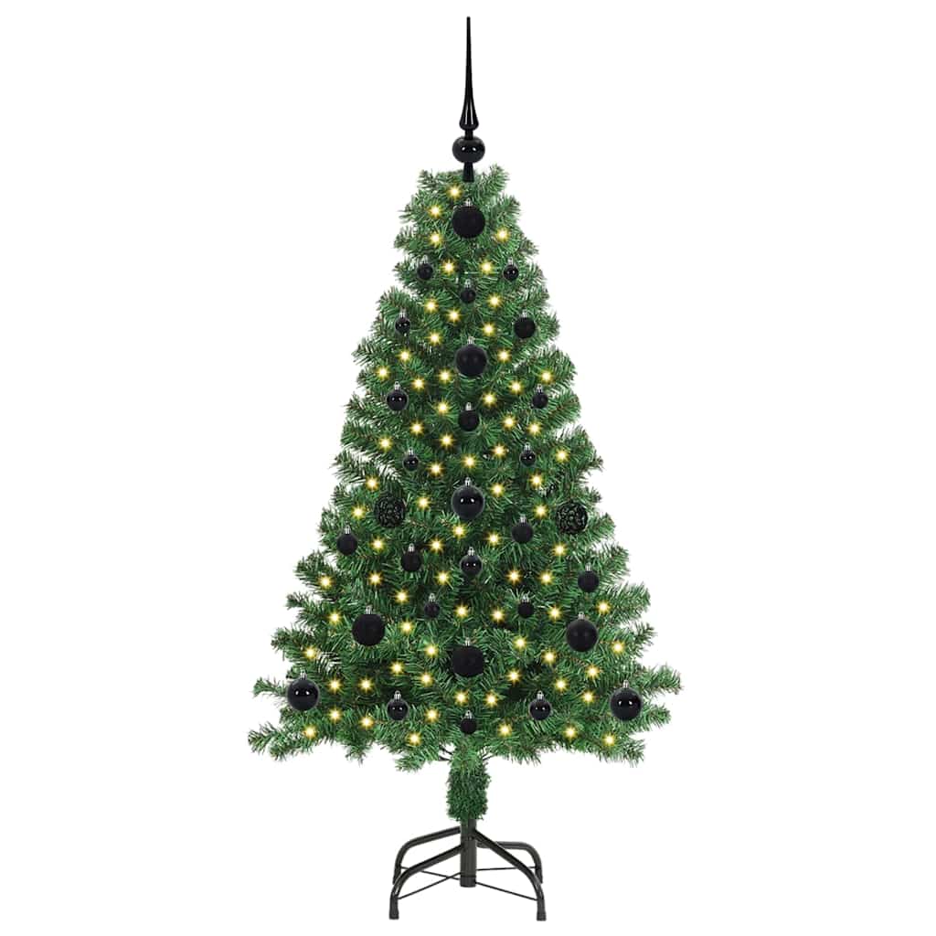 Sapin de Noël artificiel Vert 120 cm PVC, Acier et Plastique - XIOS