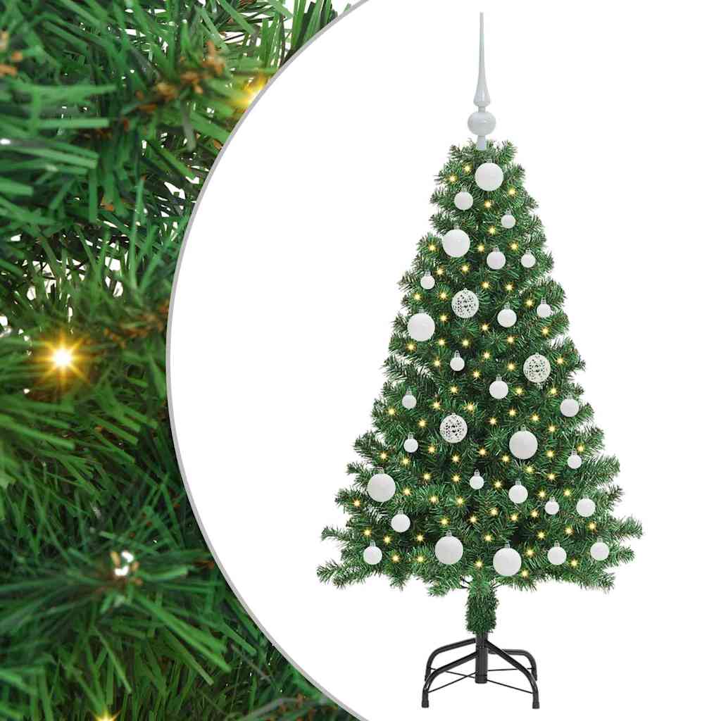 Sapin de Noël artificiel Vert 120 cm PVC, Acier et Plastique - XIOS