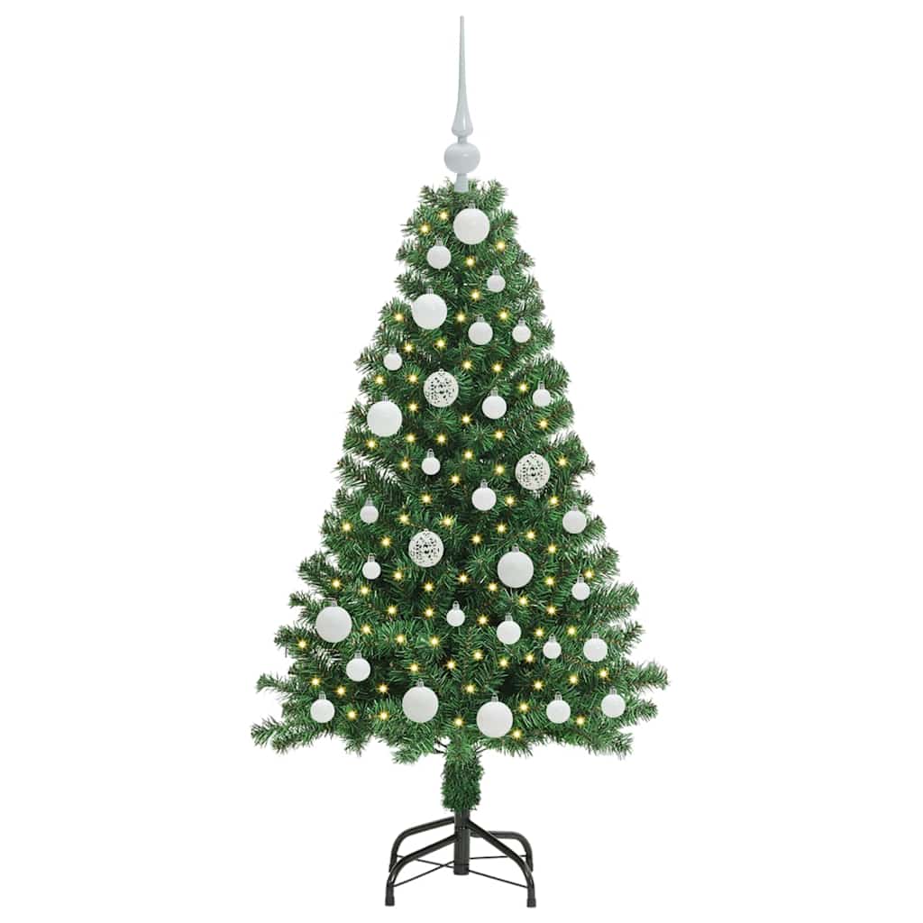 Sapin de Noël artificiel Vert 120 cm PVC, Acier et Plastique - XIOS